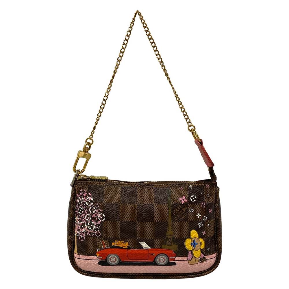 Louis Vuitton Mini Pochette Accessoires Damier Handbag N60259 Ebene Multi